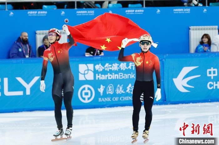 哈尔滨亚冬会短道速滑：中国混合接力失利，林