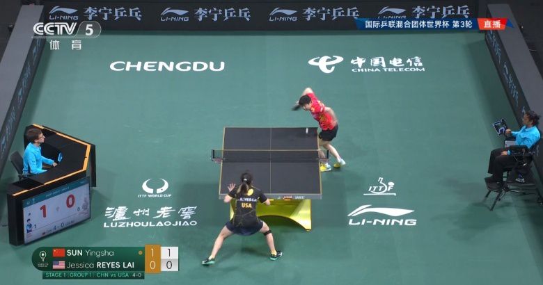 成都国际乒联混合团体世界杯第三轮：中国队以