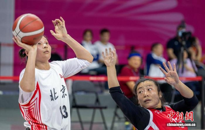 广东与北京争夺残运会轮椅篮球女子组金牌